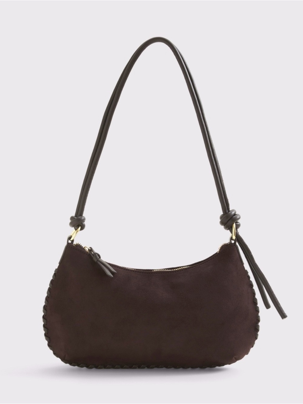 Abercrombie Dark Brown Suede Shoulder Bag